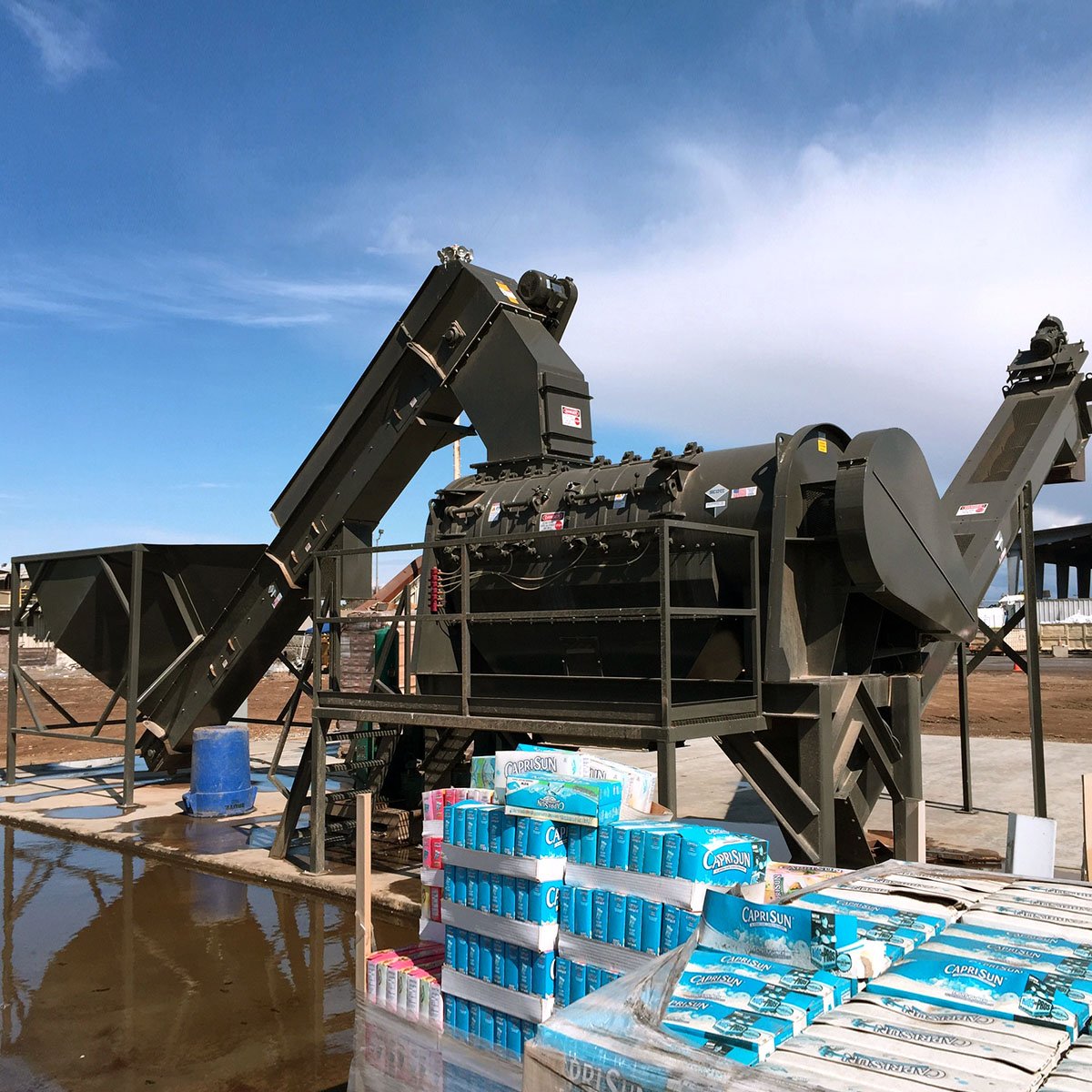 The Turbo Separator T42 food waste depackaging system.