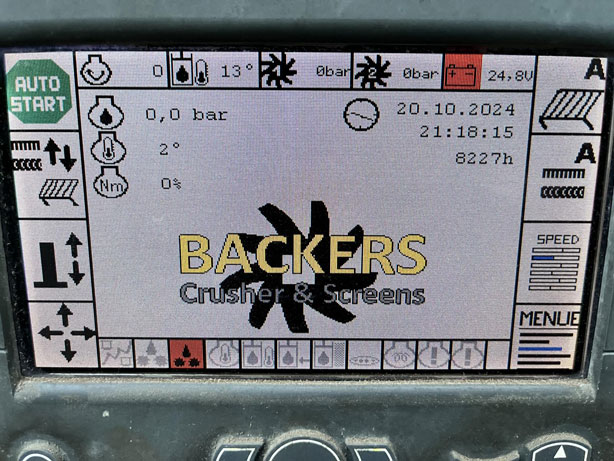 Control panel of used 2014 backers-starscreen 3tal