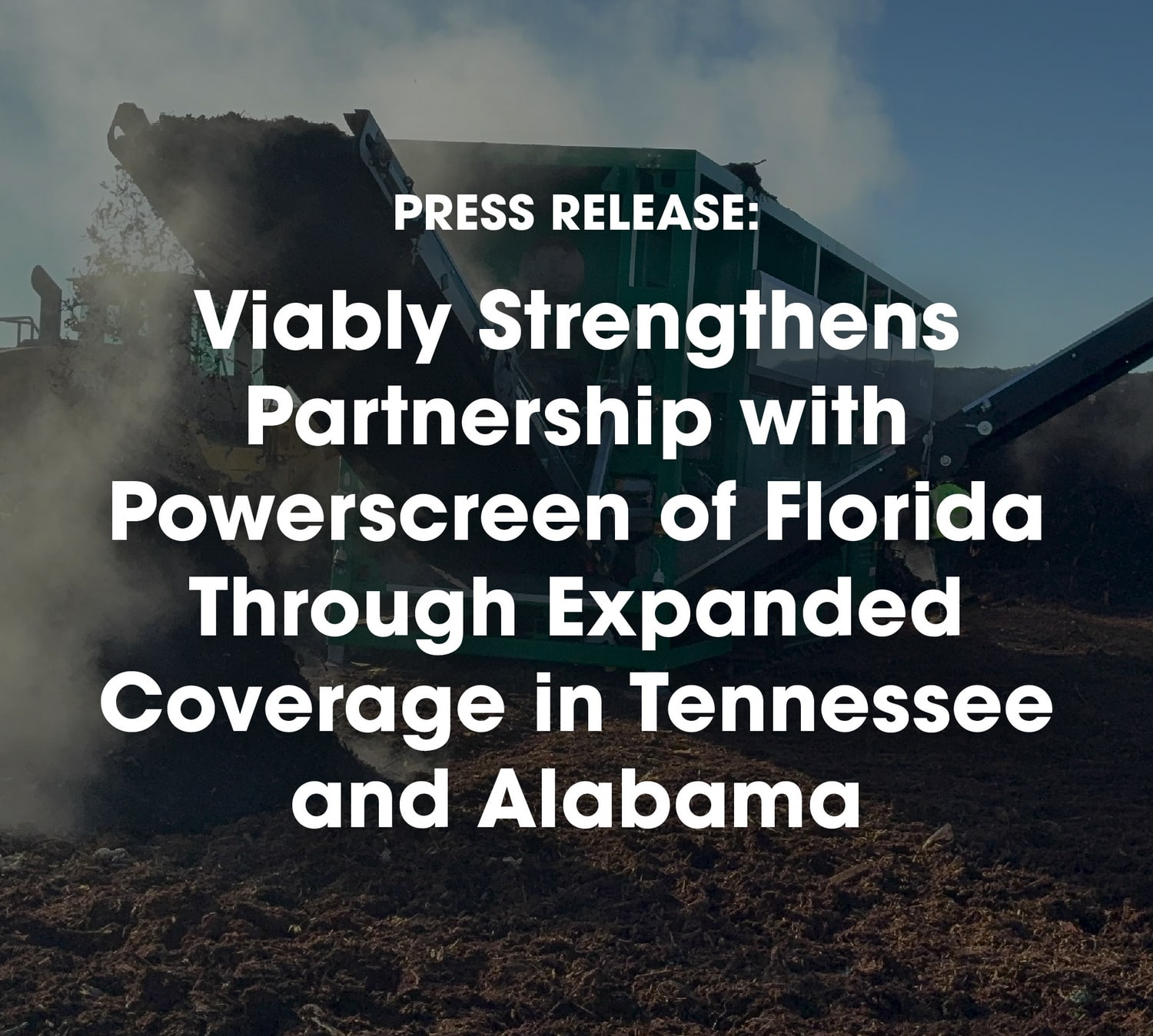 Powerscreeb Press Realease Banner